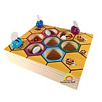 Fagurele cu albine, joc Montessori de asociere și dexteritate - imagine 2