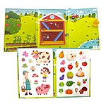 Puzzle magnetic ferma veselă cu 30 piese magnetice