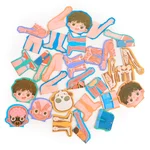 Joc tip puzzle cu anatomia corpului uman, băiețel - în limba română și engleză - imagine 4
