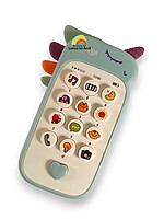 Telefon interactiv pentru bebeluși cu sunete - model Unicorn albastru