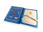 Carte reutilizabilă de colorat cu apă Magic Book albastră - model animale - imagine 3
