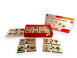 Puzzle de asociere din lemn cu 2 piese