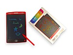Tabletă cu ecran LCD de 8″, pentru scris și desenat, cu buton de ștergere – roșie