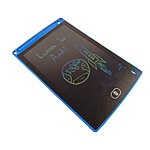 Tabletă cu ecran LCD de 8", pentru scris și desenat, cu buton de ștergere -  albastră - imagine 2