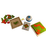 Joc educativ de logică, asociere și potrivire Bătălia Tangram, pentru 2 jucători - imagine 2