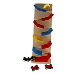 Circuit din lemn Slippery cars cu 3 mașinuțe - imagine 3