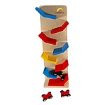 Circuit din lemn Slippery cars cu 3 mașinuțe - imagine 5