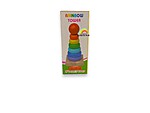 Piramidă de stivuire curcubeu Rainbow Tower, 14 cm - imagine 3
