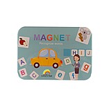 Joc magnetic cu litere, cifre și semne aritmetice în cutie metalică - imagine 8