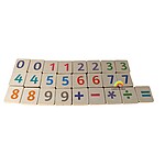 Joc magnetic cu litere, cifre și semne aritmetice în cutie metalică - imagine 3