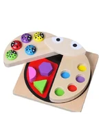 Joc 2 în 1 Buburuza de pescuit și sortat forme geometrice - imagine 9