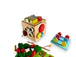 Cub educativ din lemn cu 9 activități Montessori - imagine 6