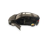 Mașinuță metalică cu sunete și lumini, neagră, 11.5 cm - imagine 4