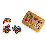 Set de 6 puzzle cu mijloace de transport în cutie metalică - imagine 4