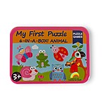 Set de 6 puzzle cu insecte și păsări în cutie metalică - imagine 2