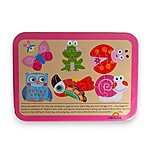 Set de 6 puzzle cu insecte și păsări în cutie metalică - imagine 4