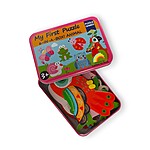 Set de 6 puzzle cu insecte și păsări în cutie metalică - imagine 6