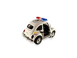 Mașinuță metalică de poliție cu sunete și lumini, 9.5 cm - imagine 3
