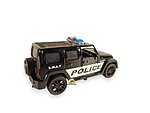Mașinuță metalică de poliție, neagră, 9.5 cm - imagine 4