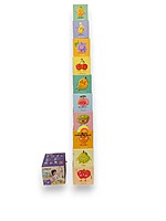 Cuburi de stivuit din carton – Turn Montessori cu 10 cuburi din carton gros