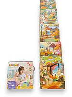 Cuburi de stivuit din carton – Turn Montessori cu 10 cuburi din carton gros - imagine 10