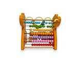 Joc educativ 3 în 1: abac (numărătoare), labirint de motricitate și cuburi rotative  - imagine 4