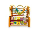 Joc educativ 3 în 1: abac (numărătoare), labirint de motricitate și cuburi rotative  - imagine 5