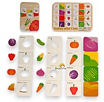 Joc de asociere Guess Who cu legume, 24 piese