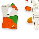 Joc de asociere Guess Who cu legume, 24 piese - imagine 7