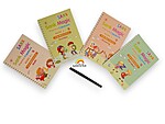 Set 4 caiete reutilizabile cu stilou magic pentru scris și desenat, limba ENGLEZĂ
