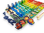 Joc logaritmic Montessori 6 în 1 cu animale - imagine 4