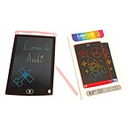 Tabletă cu ecran LCD de 8″, pentru scris și desenat, cu buton de ștergere – roz