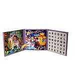 Carte magnetică cu 3 puzzle - Princess and Amusement Park Magnetic Puzzle