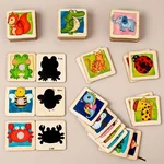 Joc multifuncțional 4 în 1: de asociere, de înșiruit, umbre și desen - imagine 10