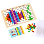 Joc creativ din lemn, Mozaic cu 200 piese - imagine 6