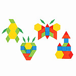 Tangram din lemn cu 250 de piese - forme și cifre - imagine 7