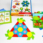 Tangram din lemn cu 250 de piese - forme și cifre - imagine 6