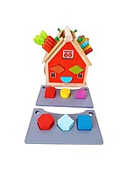 Căsuță multifuncțională din lemn cu 4 activități - imagine 4