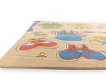 Puzzle încastru îmbracă fata cu codițe, 8 piese - imagine 3