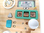 Planșă de activități Montessori Busy Board cu volan - imagine 4