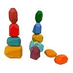 Pietre de stivuit și de echilibru din lemn - set cu 11 piese