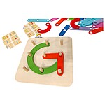 Joc educativ de tip Montessori, Geoboard din lemn - imagine 4