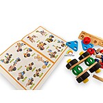 Jucărie educativă pentru asamblat, din lemn și plastic - imagine 3