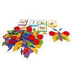 Tangram din lemn cu 155 de piese - imagine 5