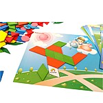 Tangram din lemn cu 250 de piese - forme și cifre - imagine 3