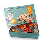 Jucărie educativă pentru asamblat tip banc de lucru cu unelte, din lemn și plastic - imagine 9