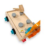 Jucărie educativă pentru asamblat tip banc de lucru cu unelte, din lemn și plastic - imagine 8