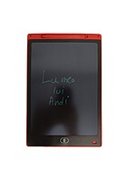 Tabletă cu ecran LCD de 12″, pentru scris și desenat, cu buton de ștergere-roșie