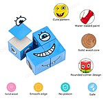 Jocul emoțiilor cu 12 cuburi și dreptunghiuri albe, stickere și 50 de carduri - imagine 2