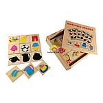 Joc din lemn de asociere cu Umbre – 36 piese asortate